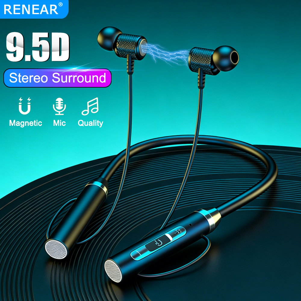 Home Cinema Samsung 5.1 - Universal 9.5D Neckban Headphones Magnetic Wireless