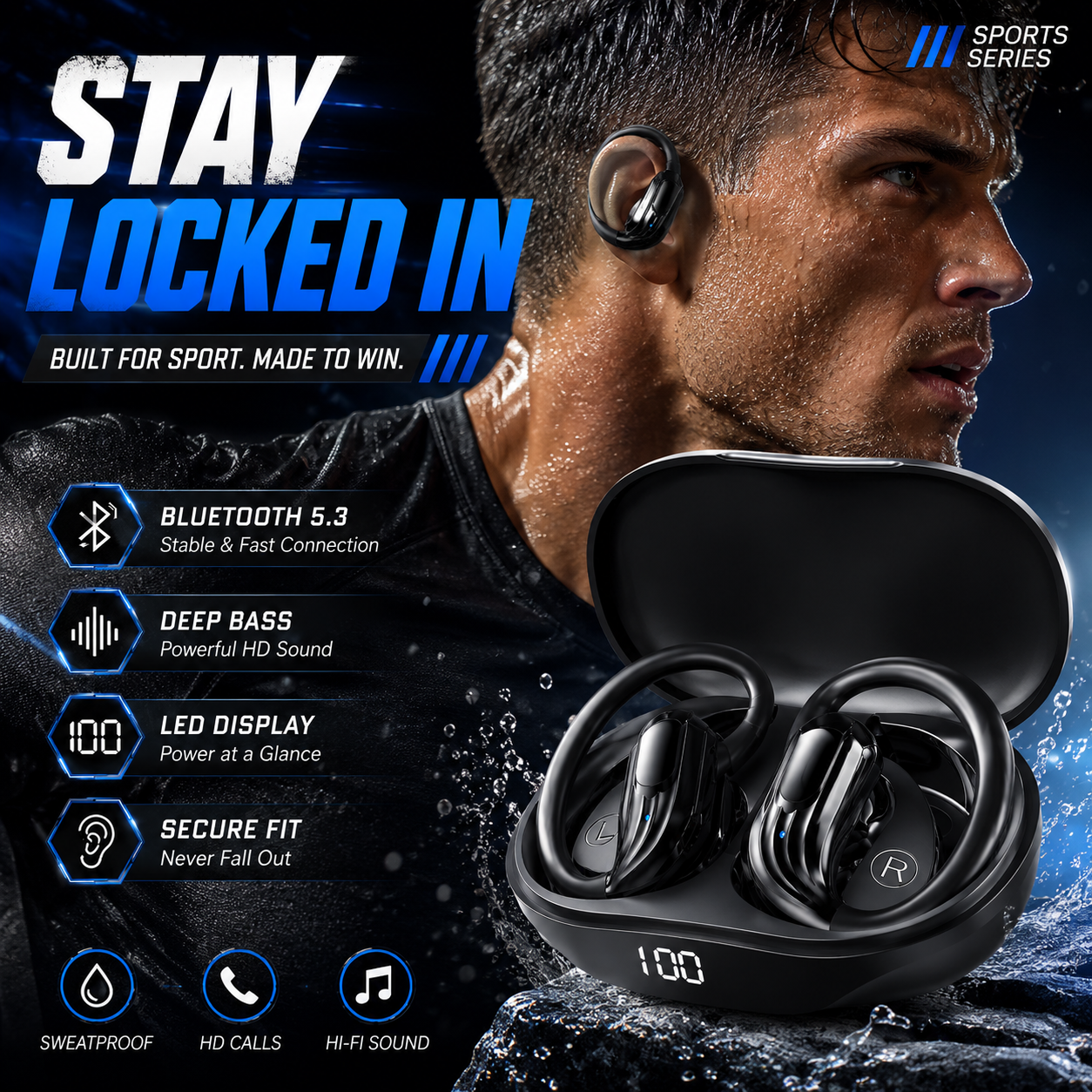 Home Cinema Amazon - New Wireless Headphones Bluetooth 5.4 Earphones