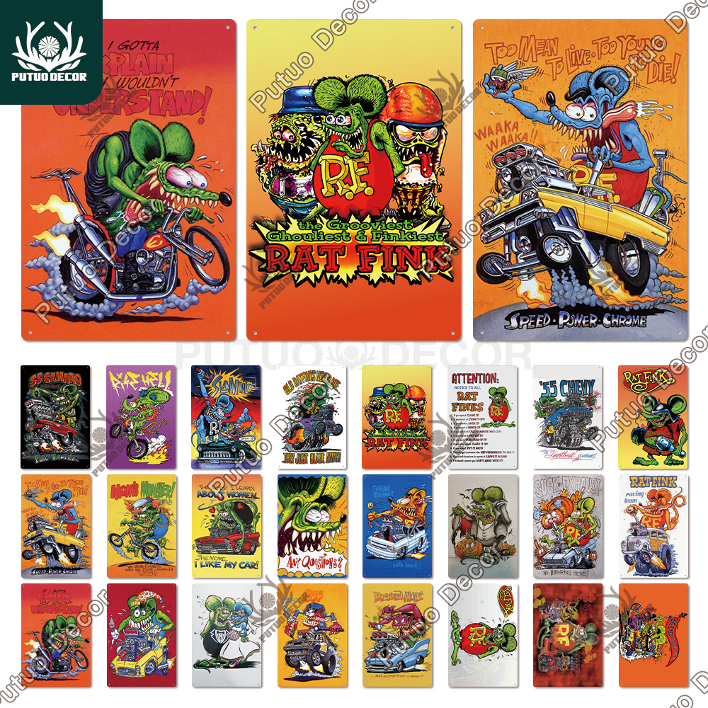 Putuo Decor Rat Fink Vintage P - Home Cinema Logo ulasan dan harga