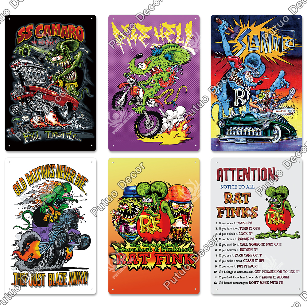 Putuo Decor Rat Fink Vintage P - Home Cinema Logo ulasan dan harga
