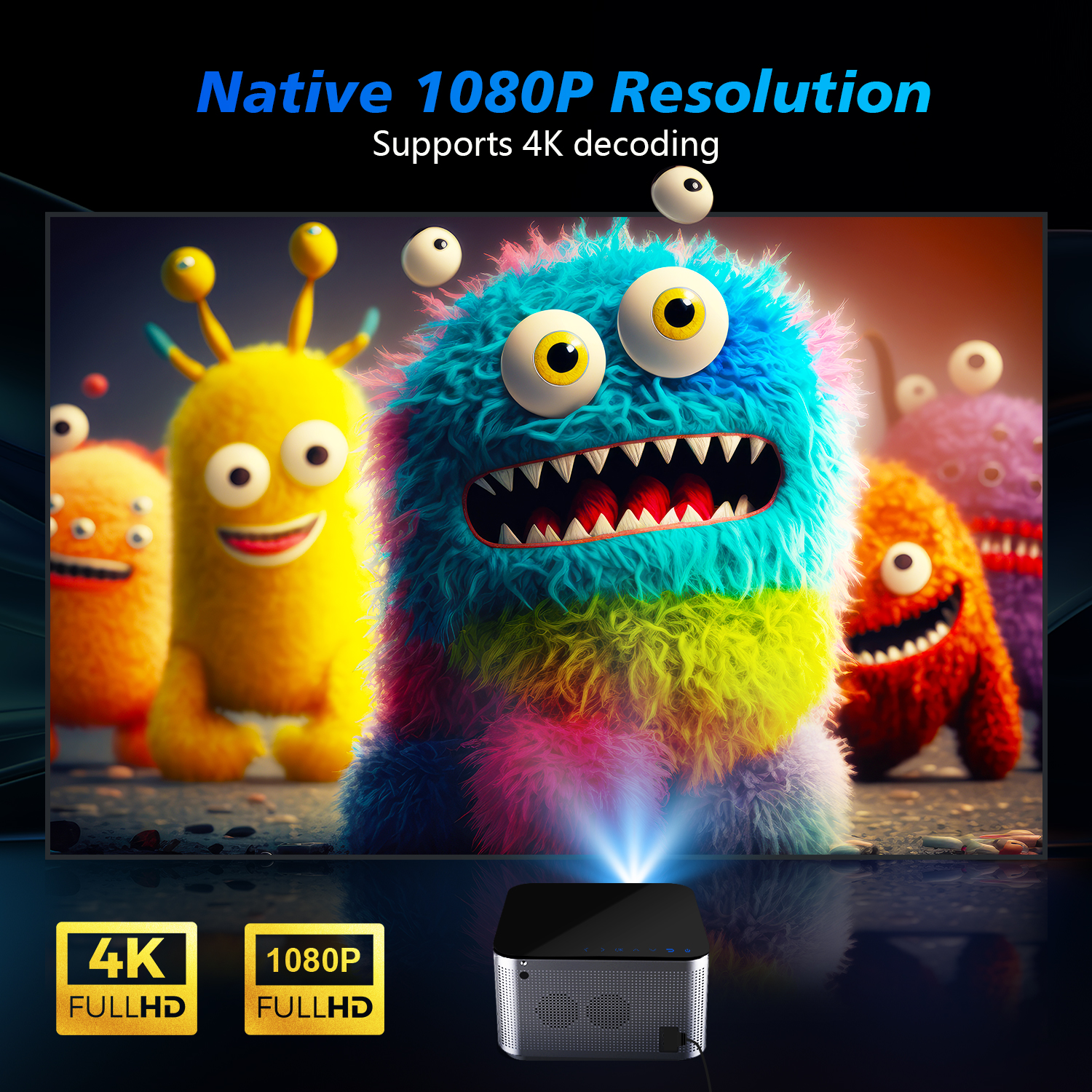 Magcubic HY350 Pro 580ANSI Pro - Home Cinema Kit ulasan dan harga