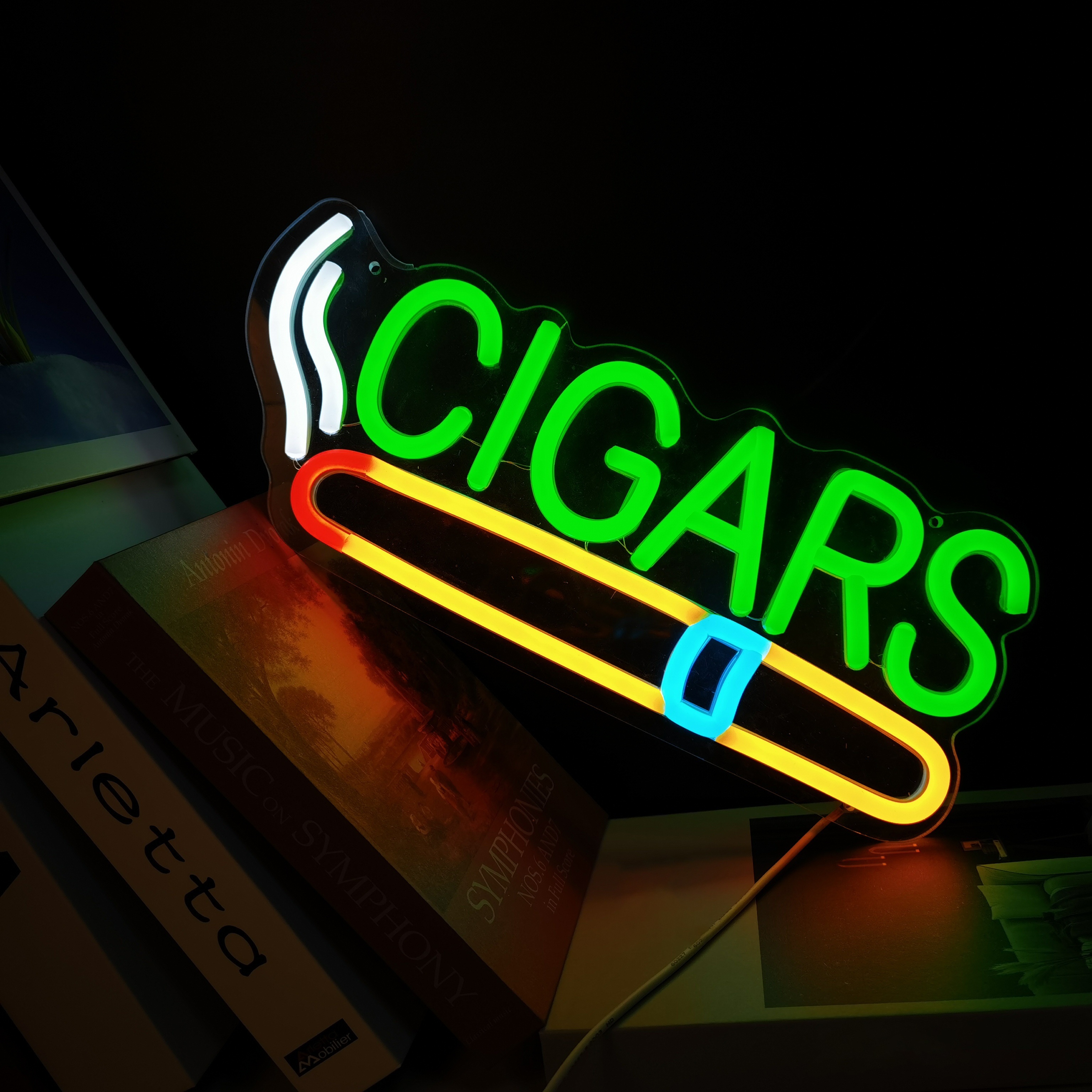 Cigar Shop Neon Sign, For Home - Home Cinema Logo ulasan dan harga