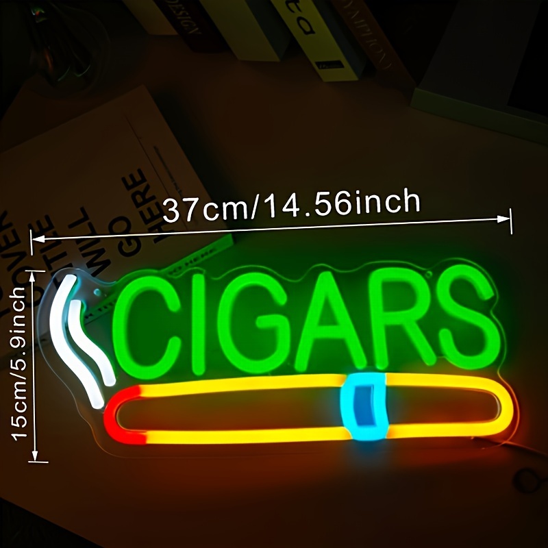 Cigar Shop Neon Sign, For Home - Home Cinema Logo ulasan dan harga