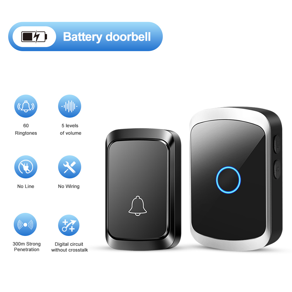 Smart Wireless Doorbell Door C - Home Cinema Kit ulasan dan harga