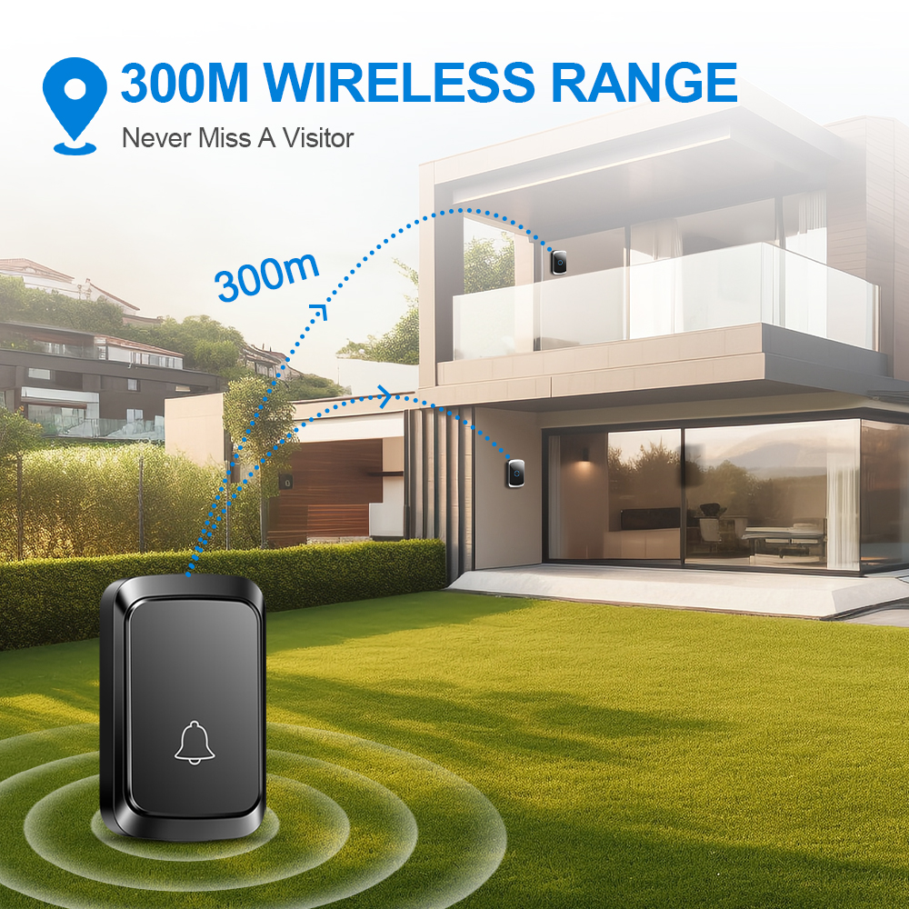 Smart Wireless Doorbell Door C - Home Cinema Kit ulasan dan harga
