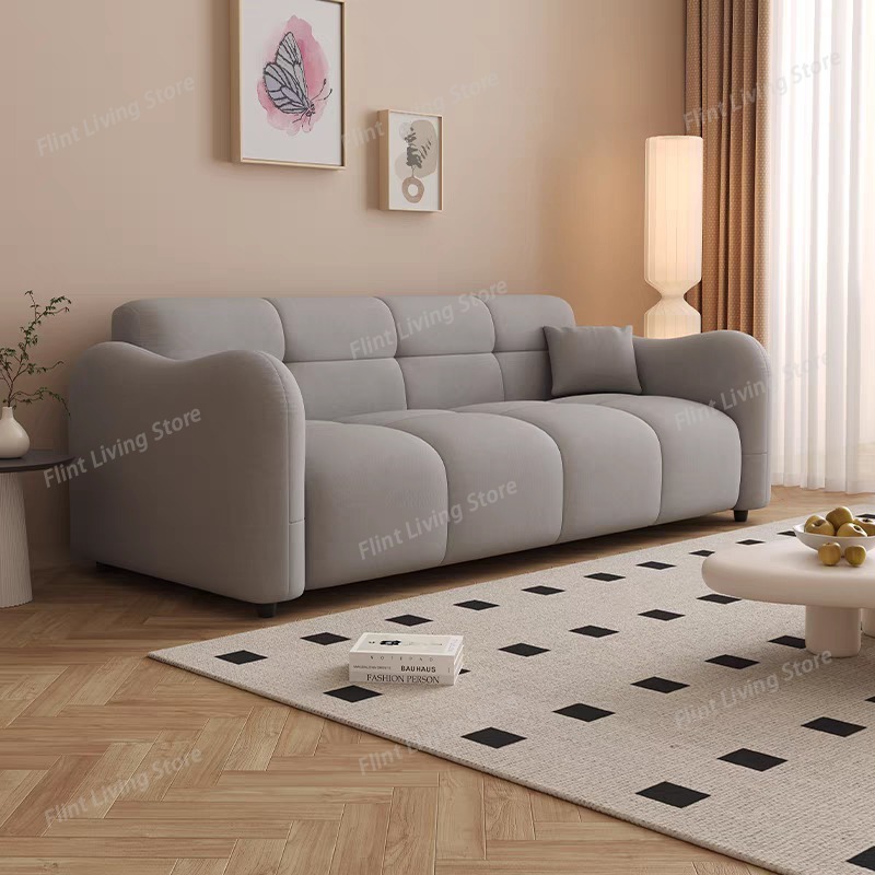 Relaxing Cream Living Room Sof - Home Cinema Lounge ulasan dan harga
