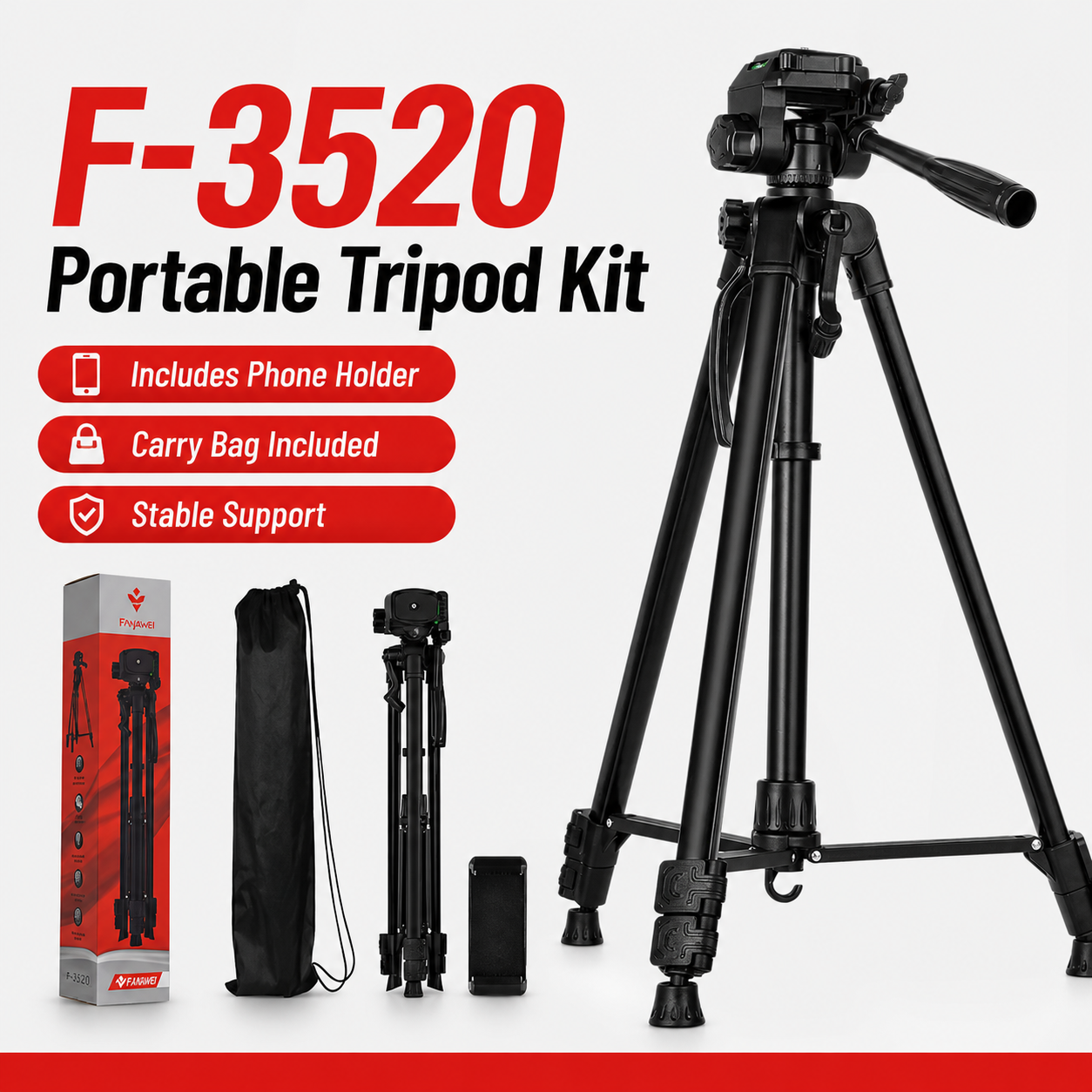 Heavy Duty Aluminum Tripod wit - Projector Carrying Bag ulasan dan harga