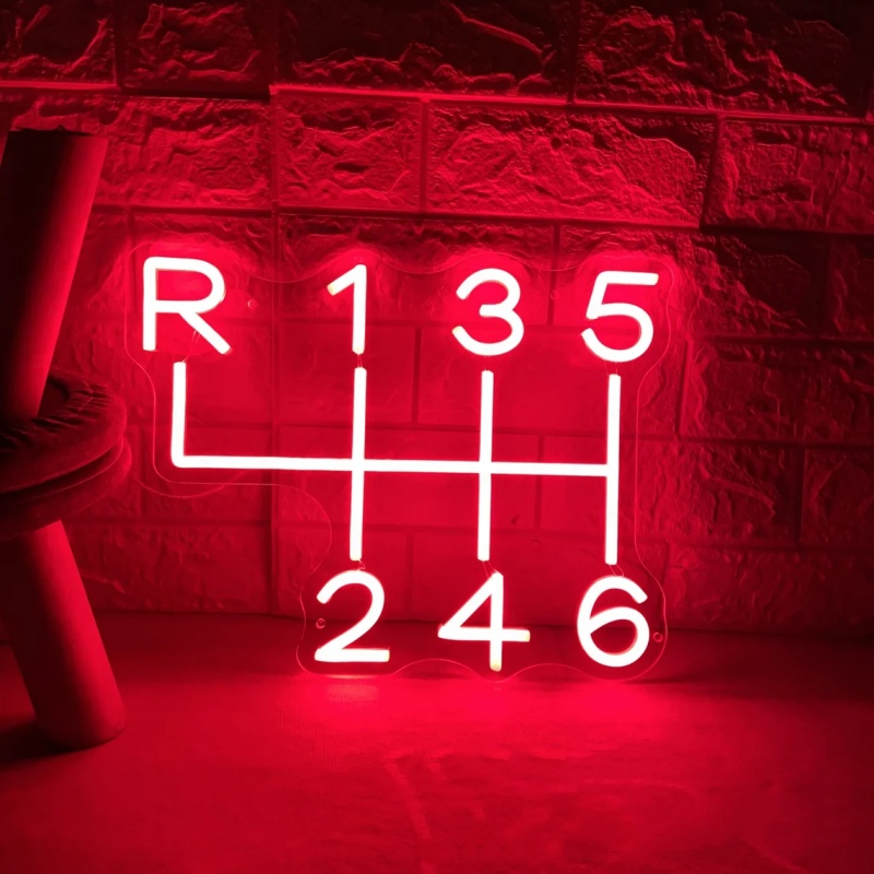 Car Gearbox Neon Sign Led Ligh - Home Cinema Logo ulasan dan harga