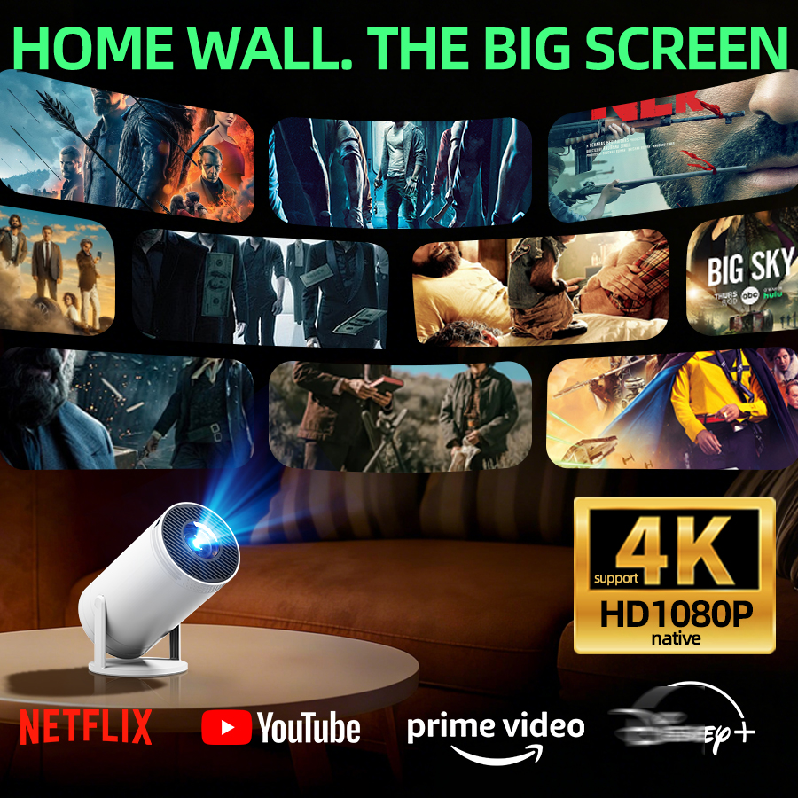 4K home theater projector, bui - Home Cinema Gifts ulasan dan harga
