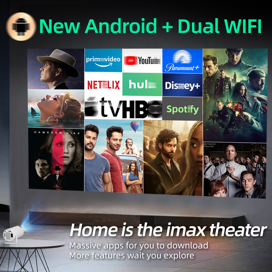 4K home theater projector, bui - Home Cinema Gifts ulasan dan harga