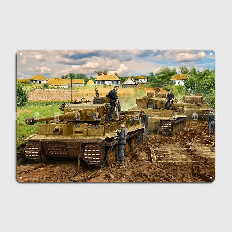 Panzer Tiger Stop Metal Plaque - Home Cinema Logo ulasan dan harga