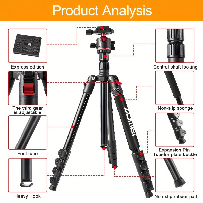 ZOMEI 78.7-inch/200cm Heavy-du - Projector Carrying Bag ulasan dan harga