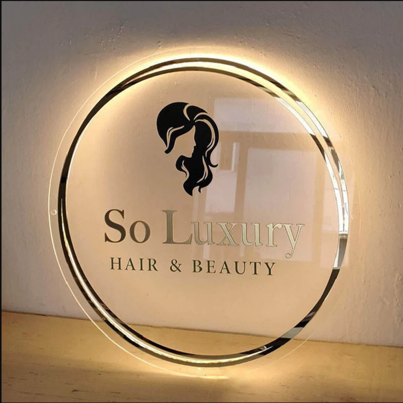Business Neon Lights Mirror Lo - Home Cinema Logo ulasan dan harga