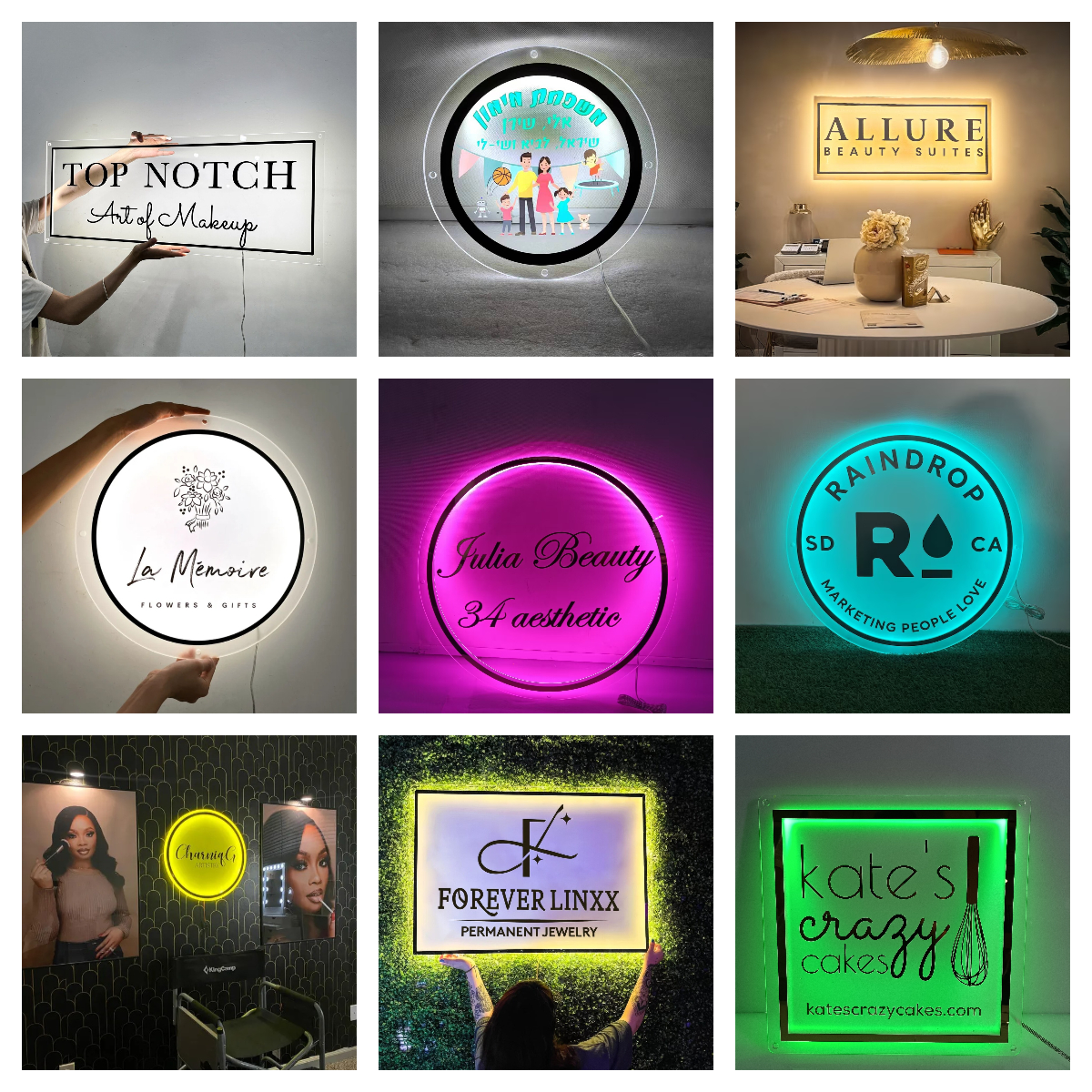 Custom Acrylic Signs Business  - Home Cinema Logo ulasan dan harga