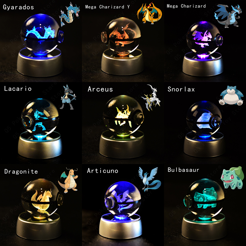 Pokemon Crystal Ball 3D Night  - Home Cinema Lighting ulasan dan harga
