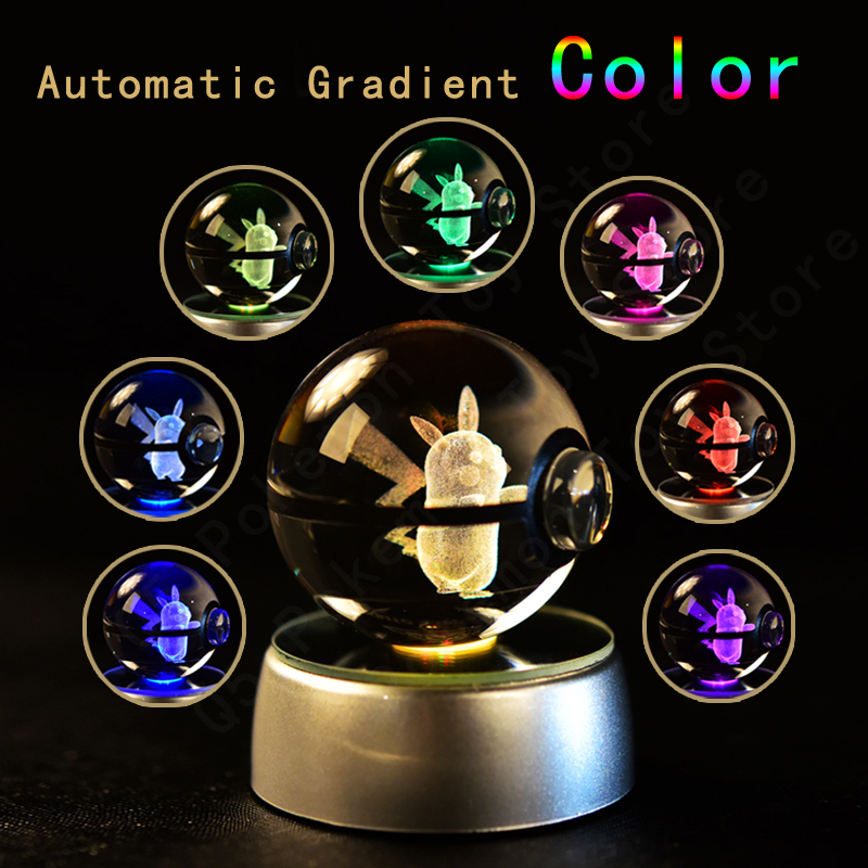 Pokemon Crystal Ball 3D Night  - Home Cinema Lighting ulasan dan harga