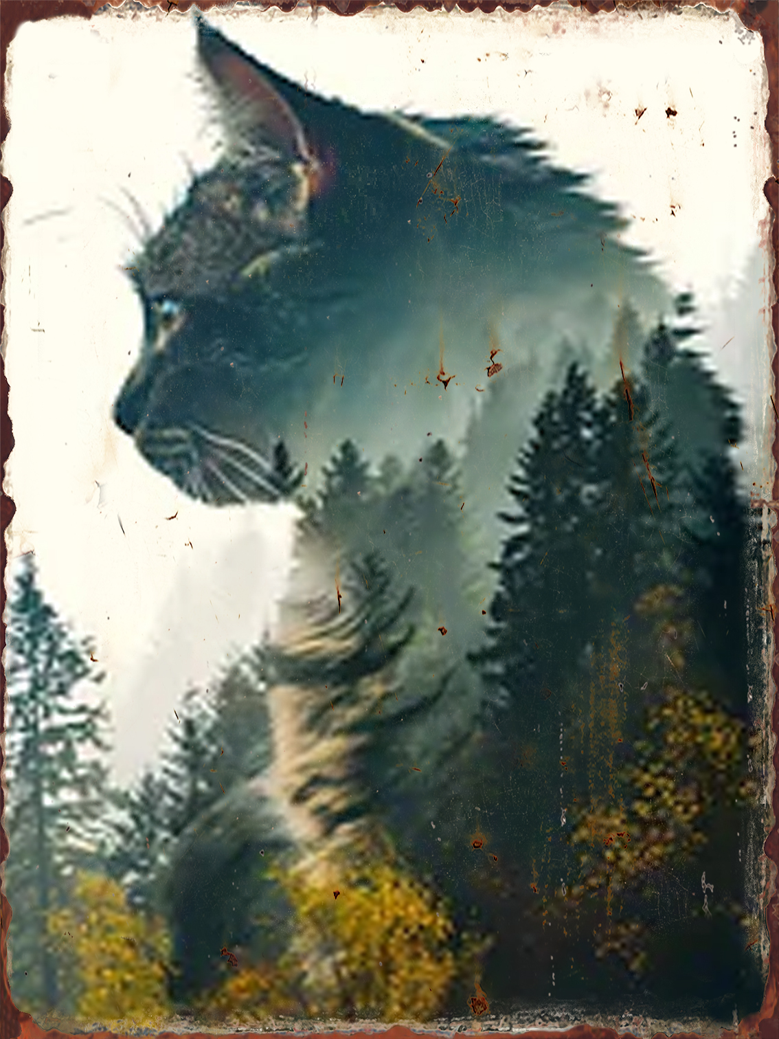 Cat Kingdom Retro Metal Poster - Home Cinema Gifts ulasan dan harga