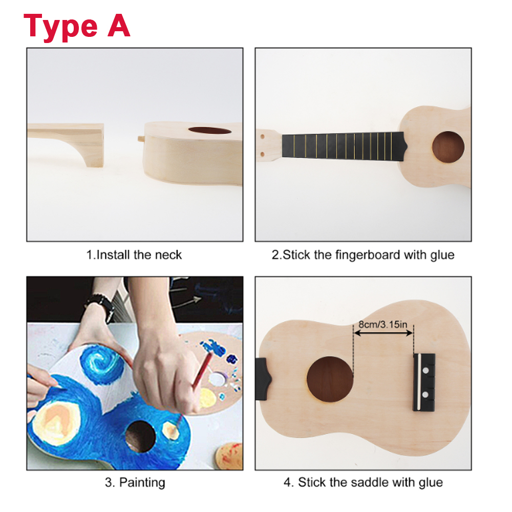DIY Ukulele  21 Inch  Kit Deer - Home Cinema Kit ulasan dan harga